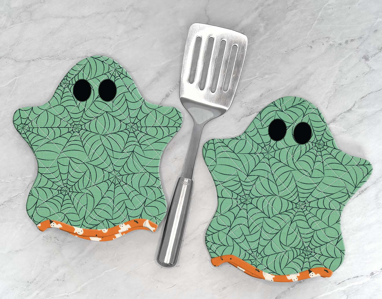 Ghostly Hot Pads Downloadable Pattern by J. Minnis Designs