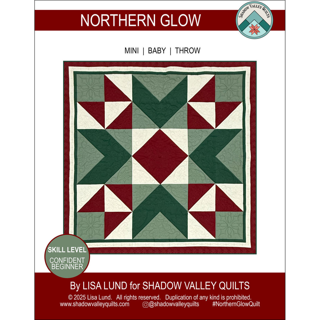 Northern Glow Quilt Pattern by Shadow Valley Quilts
