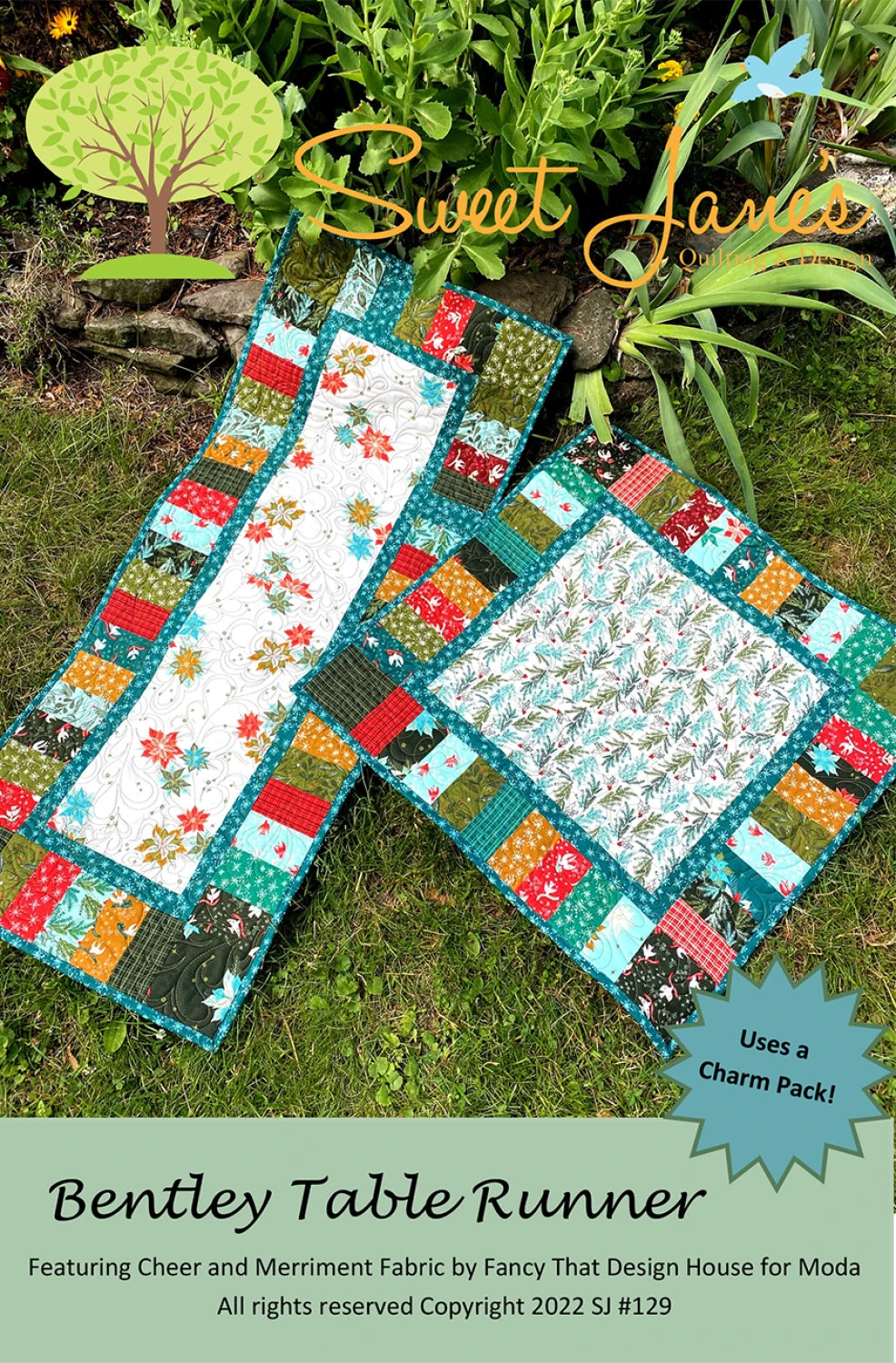 Bentley Table Runner by Sweet Janes Quilting and Design