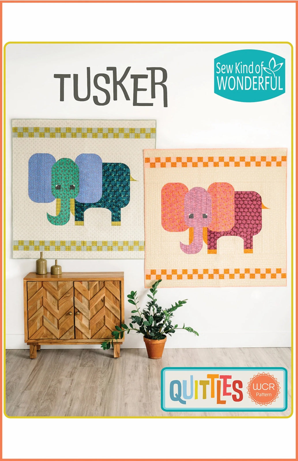 Quittles Tusker Quilt Pattern by Sew Kind of Wonderful