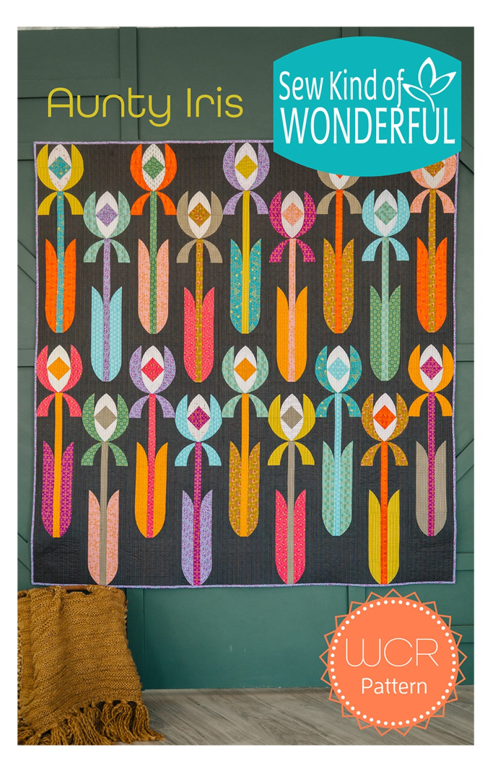 Aunty Iris Quilt Pattern - Sew Kind of Wonderful - 63" x 63"