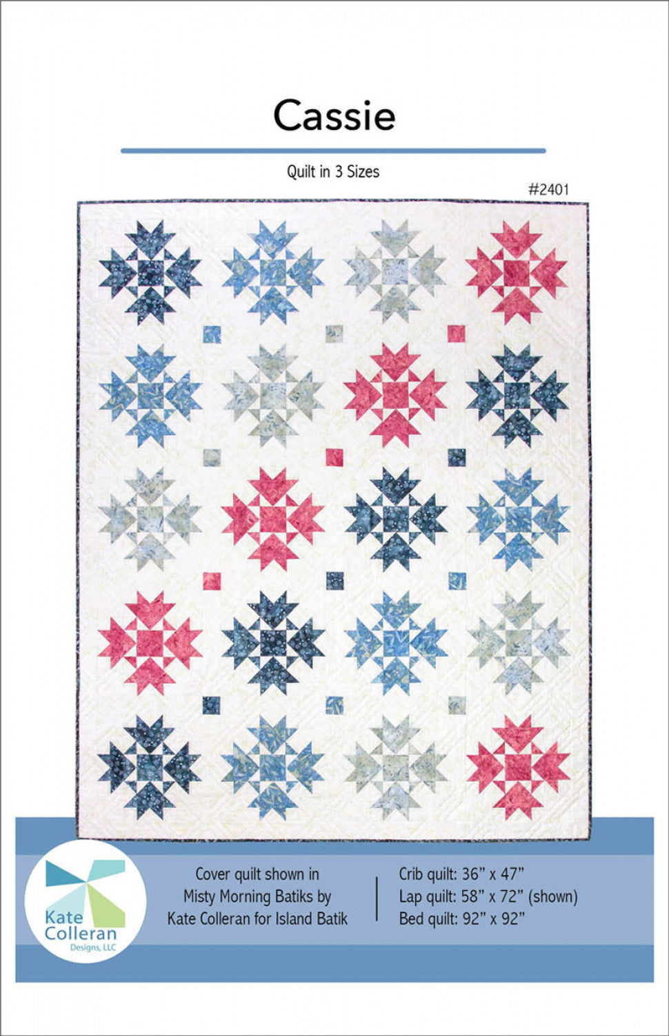 Cassie Quilt Pattern by Kate Colleran Designs