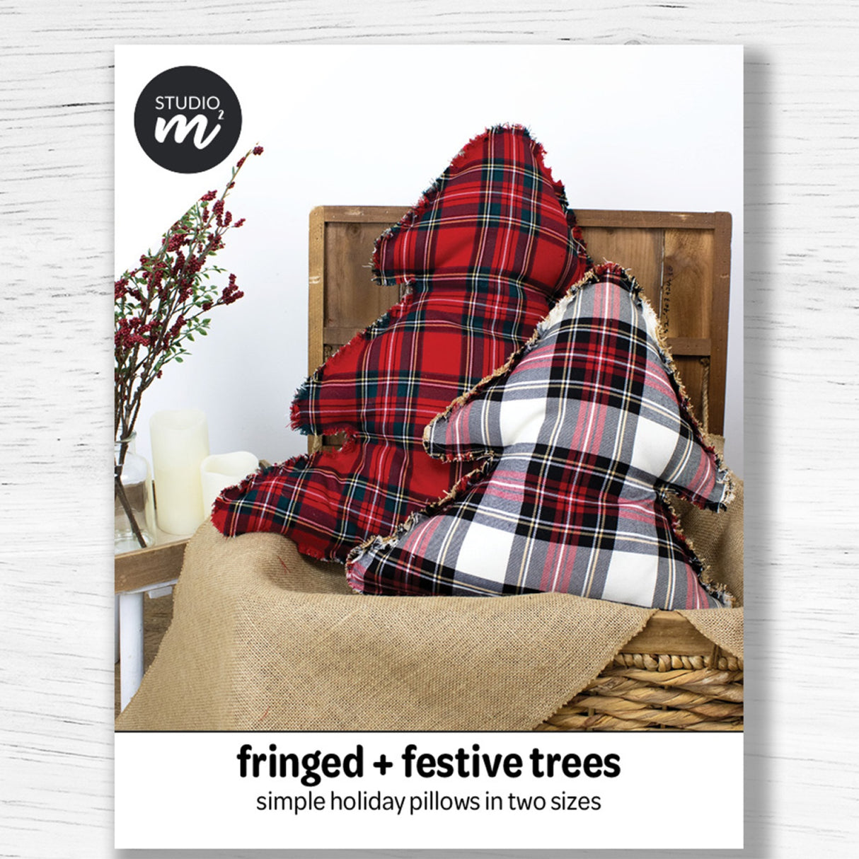 Fringed + Festive Trees Pattern by Studio M Squared