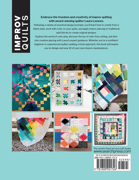Back of the Improv Quilts Bookby Search Press USA