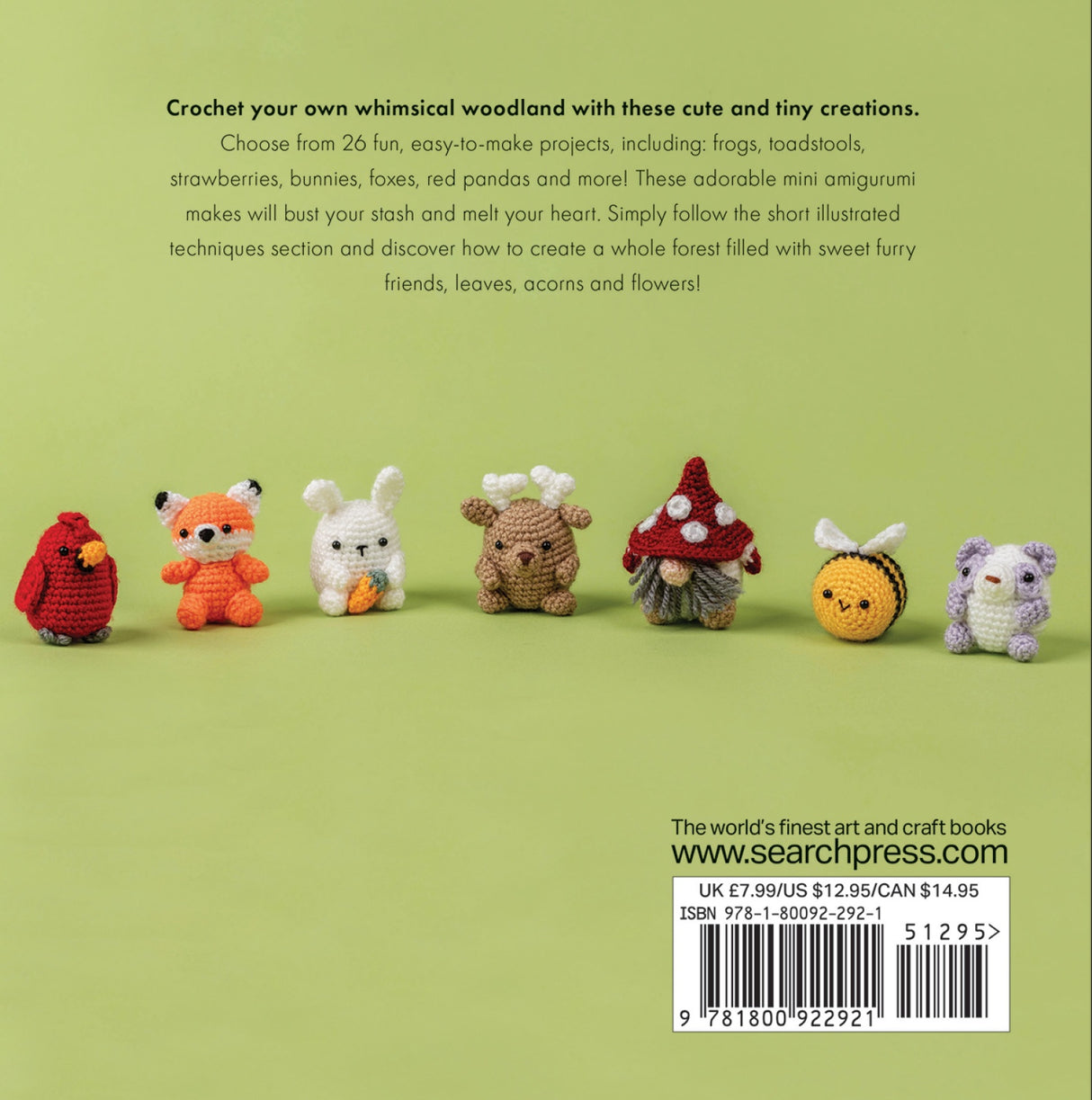 Back of the Mini Amigurumi Woodland by Search Press USA