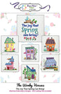 The Wonky Houses: Spring Table Runner Downloadable Pattern by Fabric Confetti