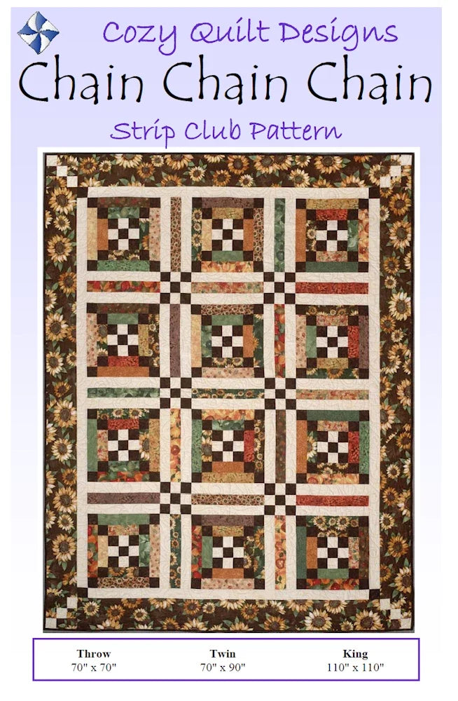 Chain Chain Chain Downloadable Pattern by Cozy Quilt Designs