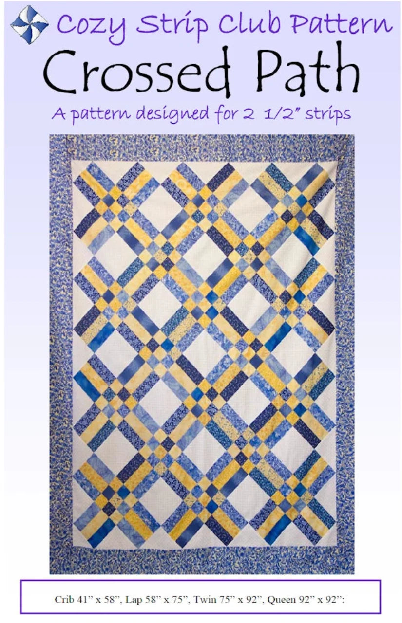 Crossed Path Downloadable Pattern by Cozy Quilt Designs