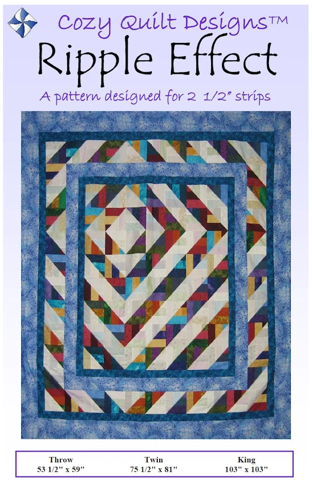 Ripple Effect Downloadable Pattern by Cozy Quilt Designs