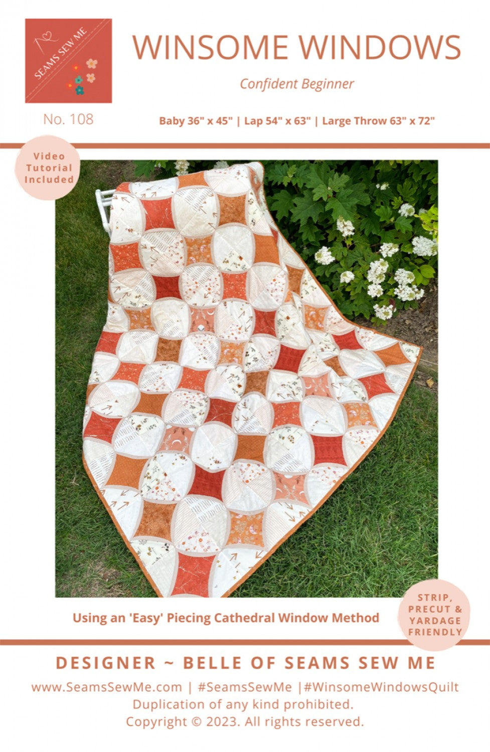 Winsome Windows Quilt Pattern by Seams Sew Me