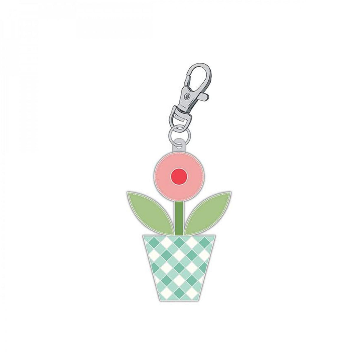 Gingham Garden Enamel Happy Charm by Riley Blake Designs