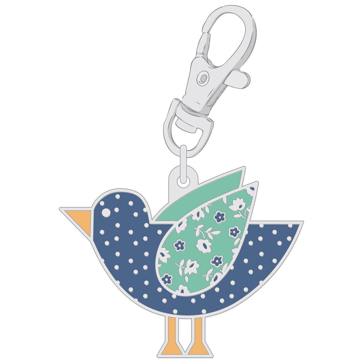 Lori Holt Home Town Enamel Charm Happy Bird by Riley Blake Designs
