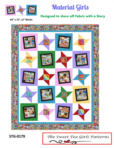 Material Girls Quilt Pattern by Sweet Tea Girls Patterns
