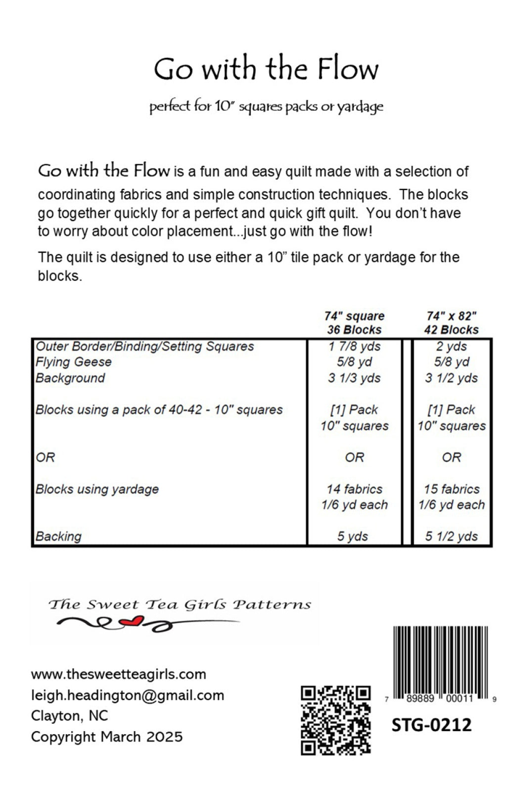 Go with the Flow Quilt Pattern