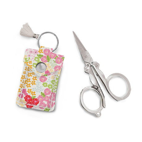 Leather Scissor Pouch Picnic Florals by Riley Blake Designs