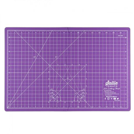 Sallie Tomato Purple A3 Foldable Cutting Mat