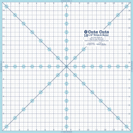 Trim It Ruler Square 15-1/2in x 15-1/2in by Riley Blake Designs