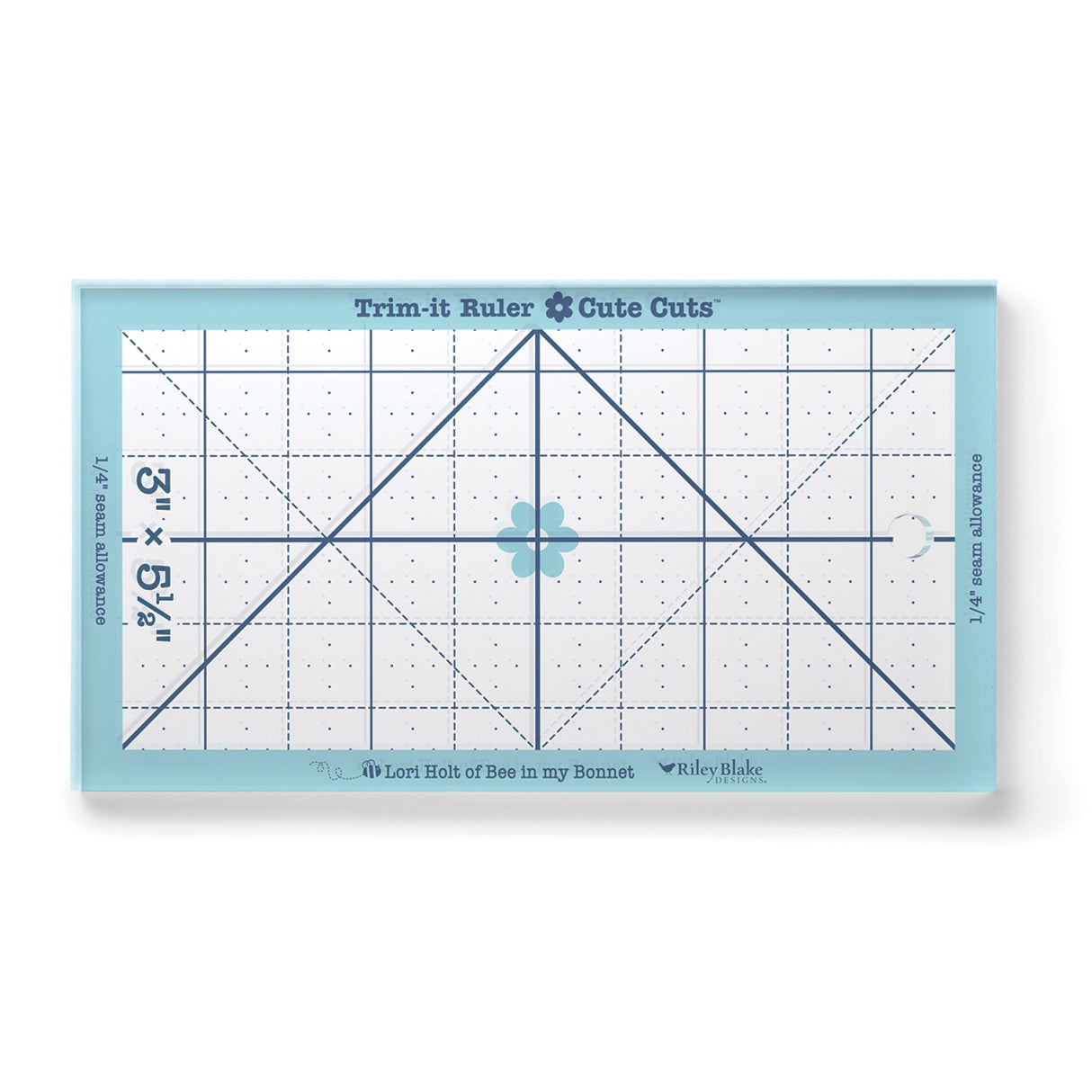 Lori Holt Cute Cuts™ Trim-it™ Ruler 3in x 5 1/2in by Riley Blake Designs