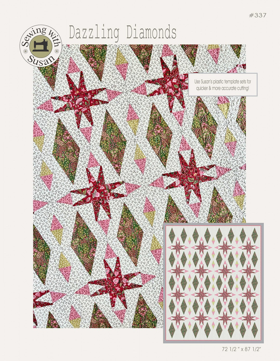 Dazzling Diamonds Quilt Pattern by Suzn Quilts