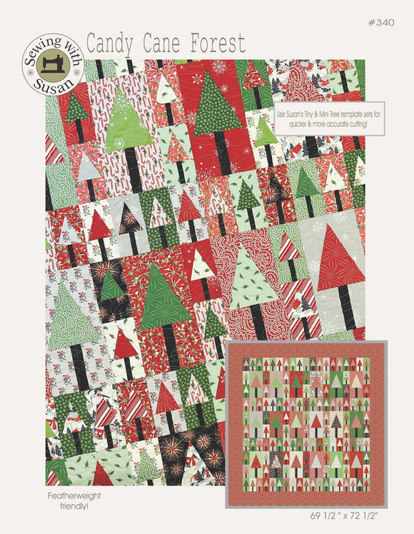 Candy Cane Forest Quilt Pattern by Suzn Quilts