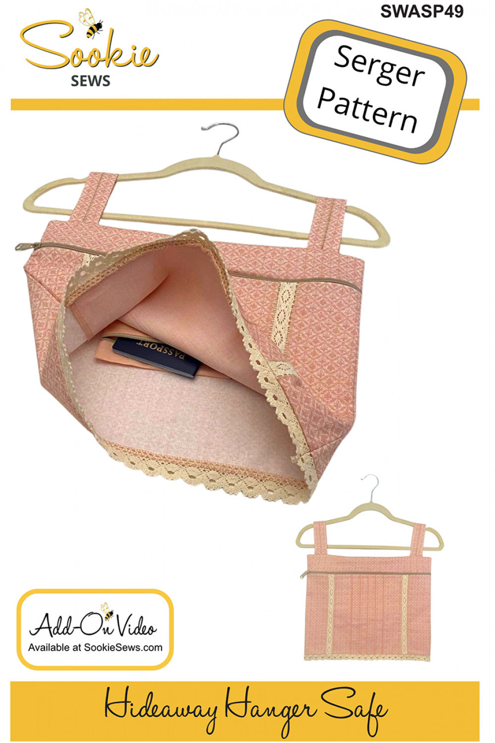 Hideaway Hanger Safer Serger Pattern by Sookie Sews