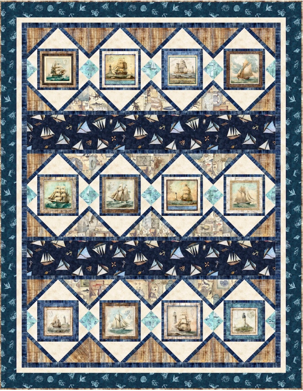 Sail Away Downloadable Pattern by Pine Tree Country Quilts