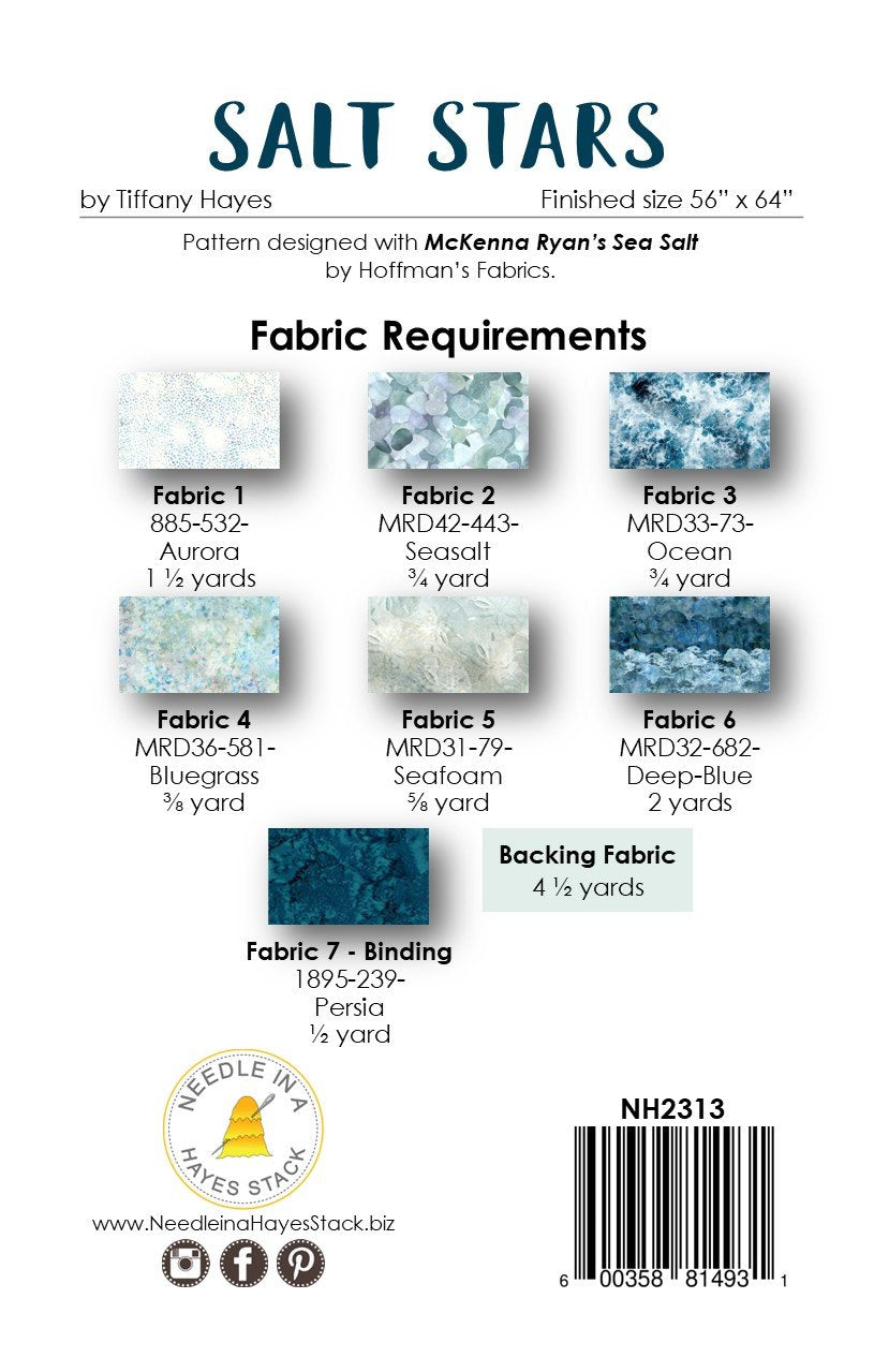 Back of the Salt Stars Downloadable Pattern by Needle In A Hayes Stack