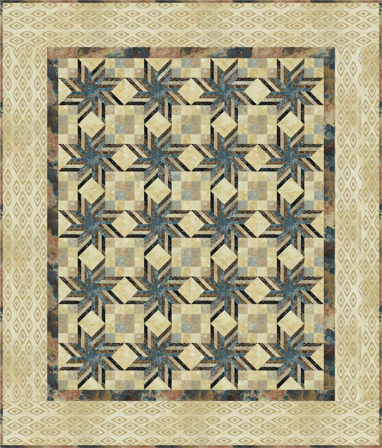 Sandstorm Quilt Pattern by Upper Canada Quiltworks