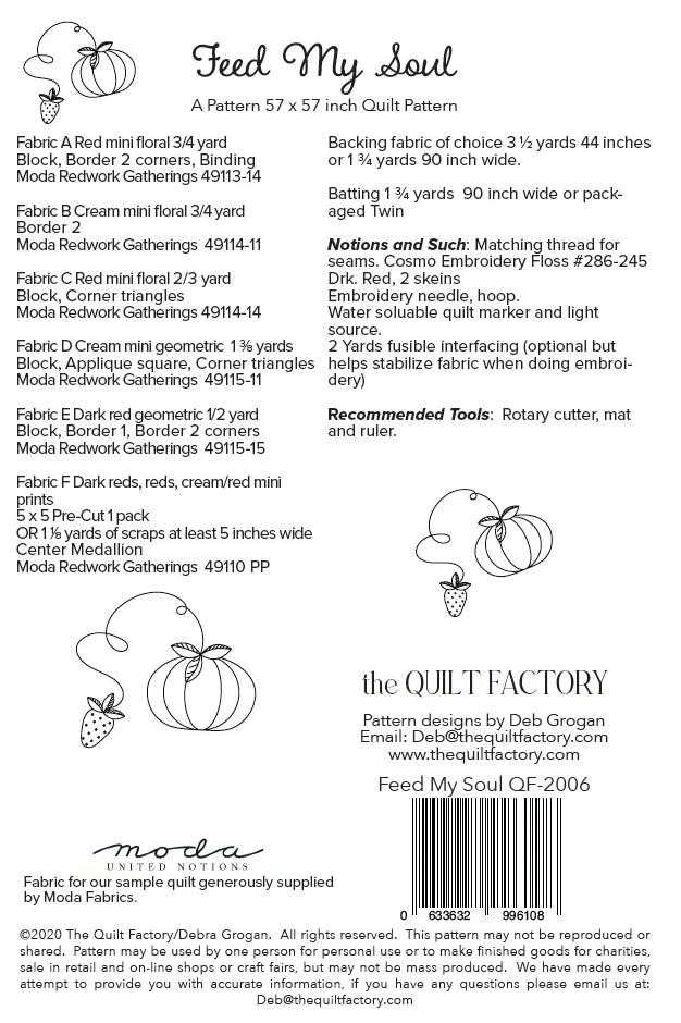 Feed My Soul Quilt Pattern