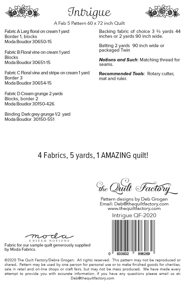 Intrigue Quilt Pattern