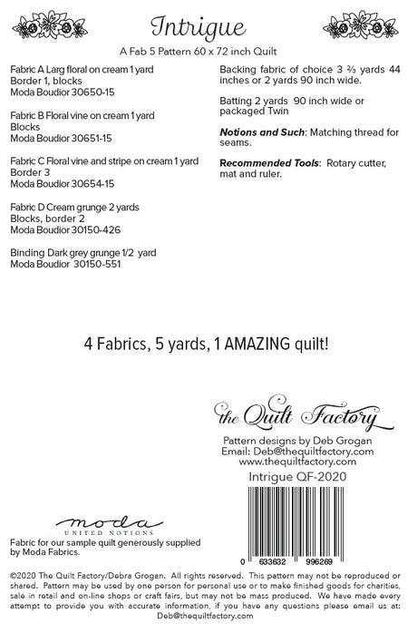 Intrigue Quilt Pattern