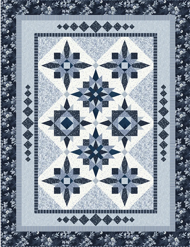Blue Ice Quilt Pattern by Lakeview Quilting