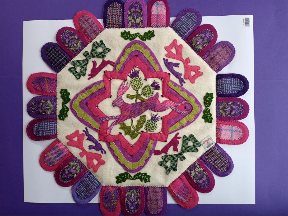 Thistledown Downloadable Pattern by Pams Penny Rugs