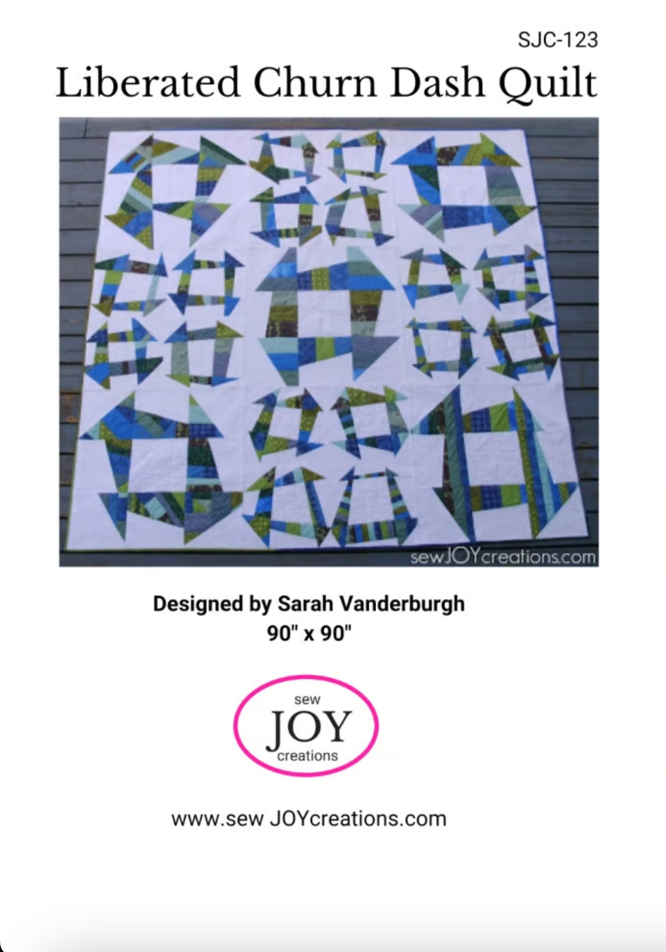 Liberated Churn Dash Downloadable Pattern by Sew Joy Creations