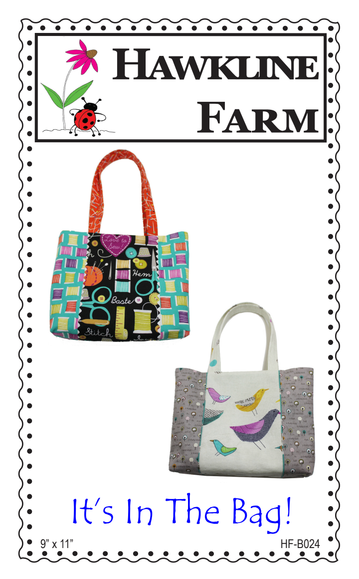 It's In The Bag Downloadable Pattern by Hawkline Farm Mary McRae