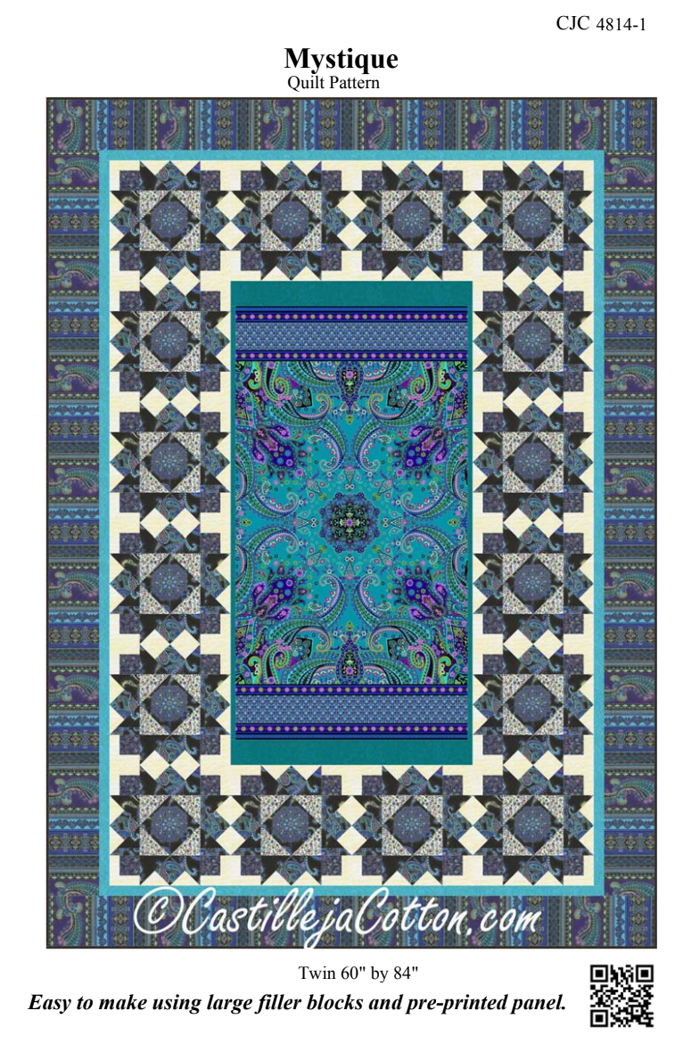 Mystique and Butterflies Downloadable Pattern by Castilleja Cotton