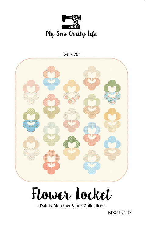 Flower Locket Quilt Pattern by My Sew Quilty Life