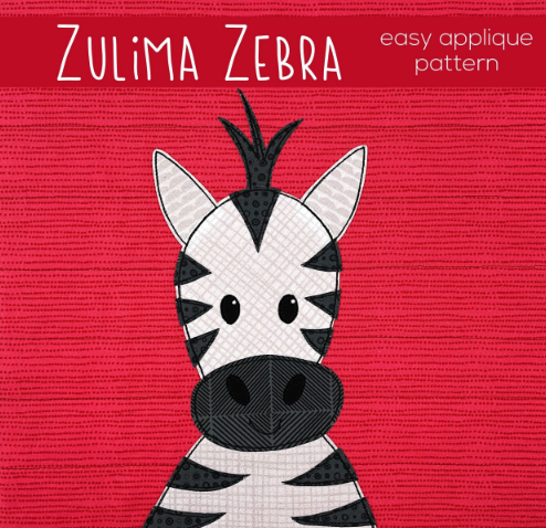 Zulima Zebra Downloadable Pattern by Shiny Happy World