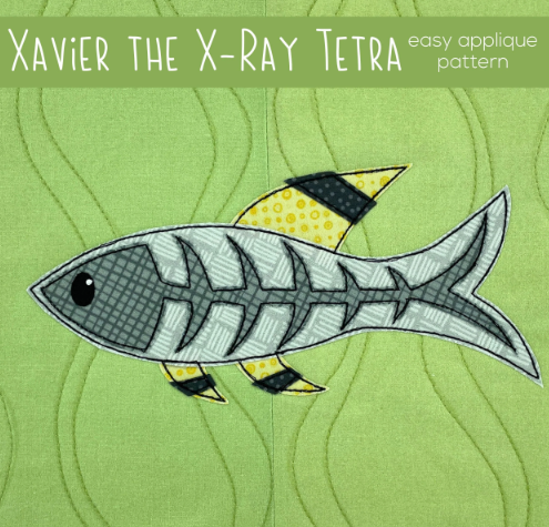 Xavier The X-Ray Tetra - Greer Goldfish Downloadable Pattern by Shiny Happy World