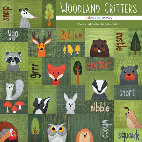 Woodland Critters Downloadable Pattern by Shiny Happy World