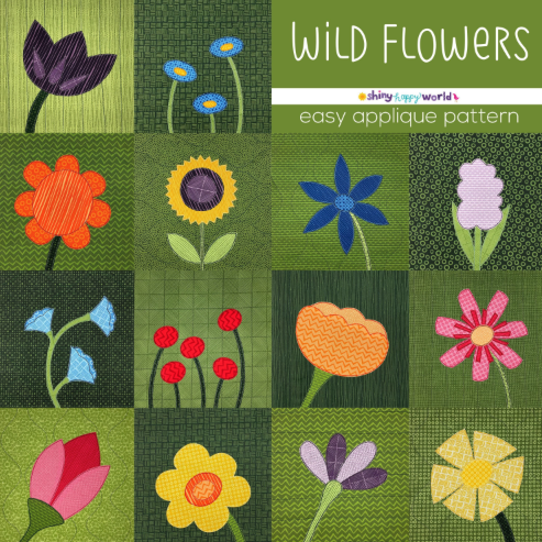 Wild Flowers Downloadable Pattern by Shiny Happy World