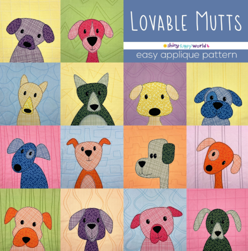 Lovable Mutts Downloadable Pattern by Shiny Happy World