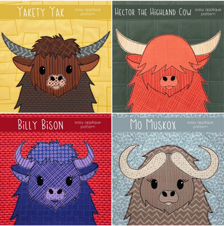 Bovine Mix Match Downloadable Pattern by Shiny Happy World
