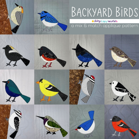 Backyard Birds Downloadable Pattern by Shiny Happy World