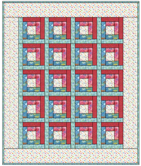 Baby Log Cabin Downloadable Pattern by Donna Westerkamp