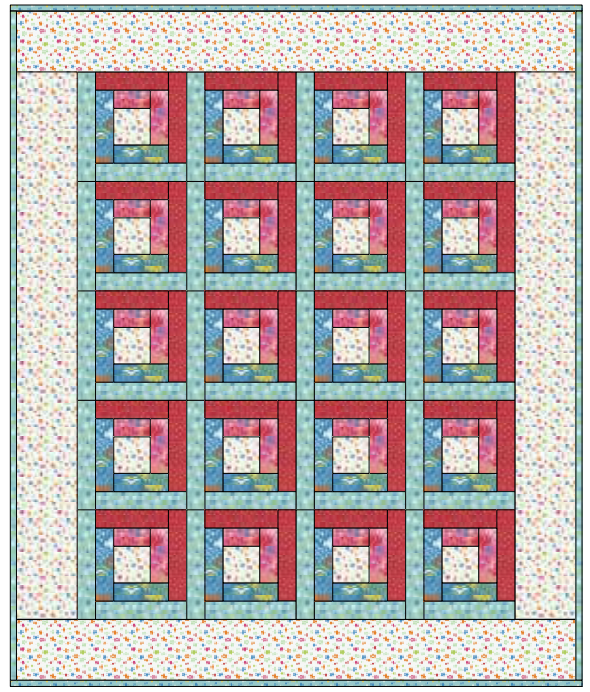 Baby Log Cabin Downloadable Pattern by Donna Westerkamp