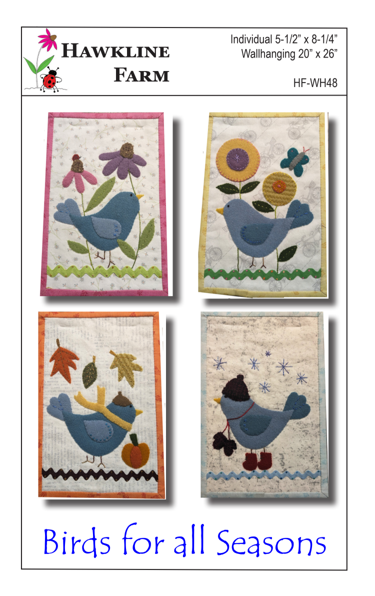Birds for All Seasons Downloadable Pattern by Hawkline Farm Mary McRae