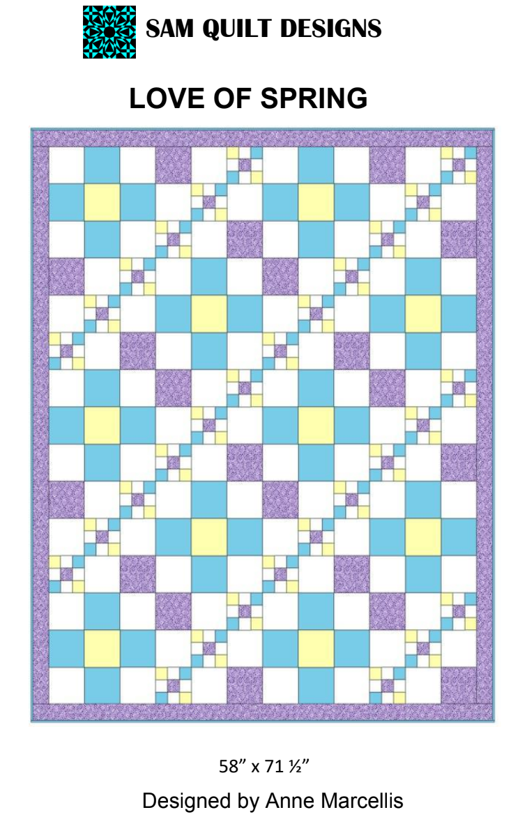 Love of Spring Downloadable Pattern by Sam Quilt Designs
