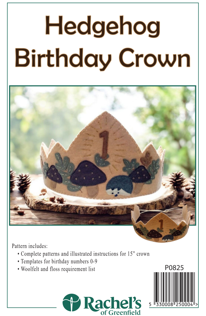 Hedgehog Birthday Brown Downloadable Pattern by Rachels of Greenfield