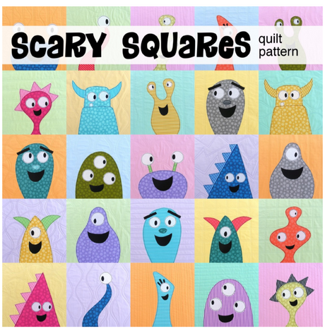 Scary Squares Downloadable Pattern by Shiny Happy World